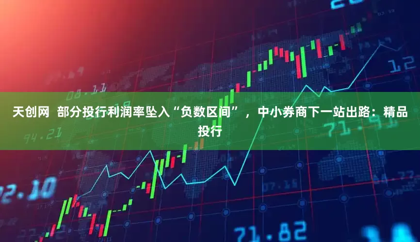 天创网  部分投行利润率坠入“负数区间” ，中小券商下一站出路：精品投行